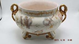 Painted porcelain planter