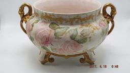 Painted porcelain planter
