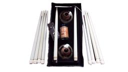 Lumin butane gas tapered dinner candles and base