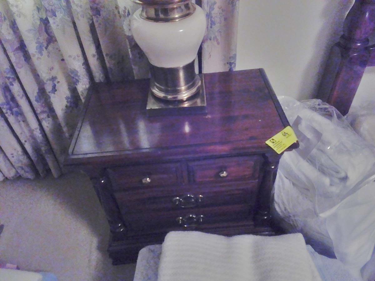 Pair of Vaughan of Virginia Furniture Makers Bedside Tables with 2 Drawers