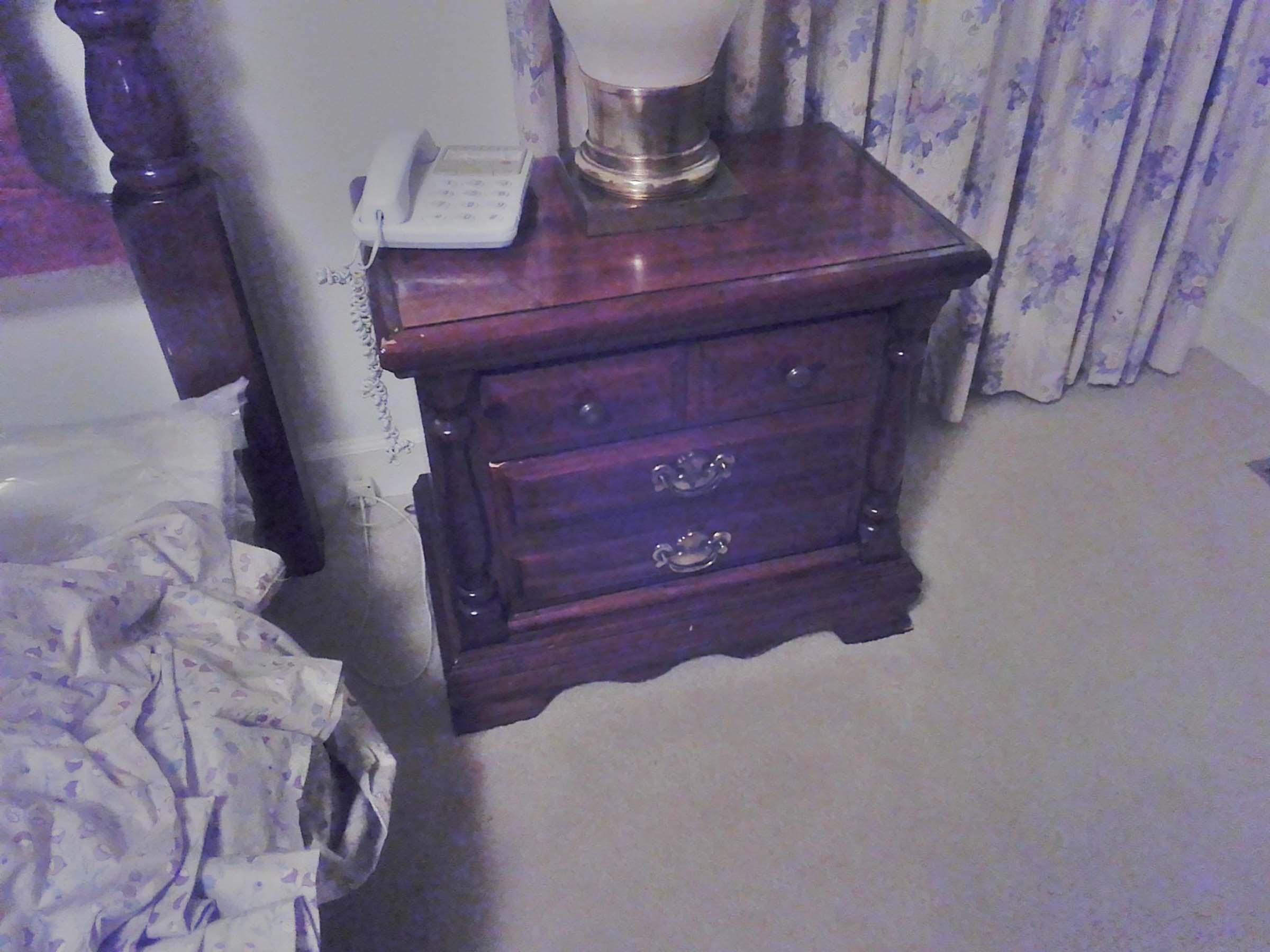 Pair of Vaughan of Virginia Furniture Makers Bedside Tables with 2 Drawers