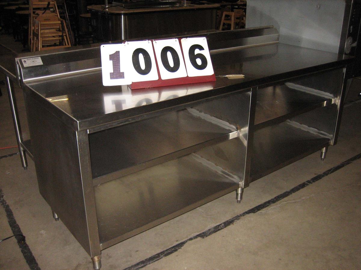 Used SS Work Table 84"x30"x34"