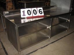 Used SS Work Table 84"x30"x34"