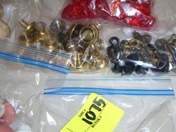 Large Group of Assorted Drawer/Cabinet Pulls; and Miniature Rubber Duckies