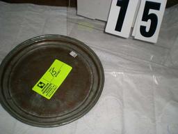 Hand hammered plate, 10" x 3/4"d