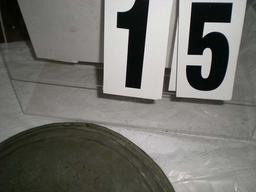 Hand hammered plate, 10" x 3/4"d