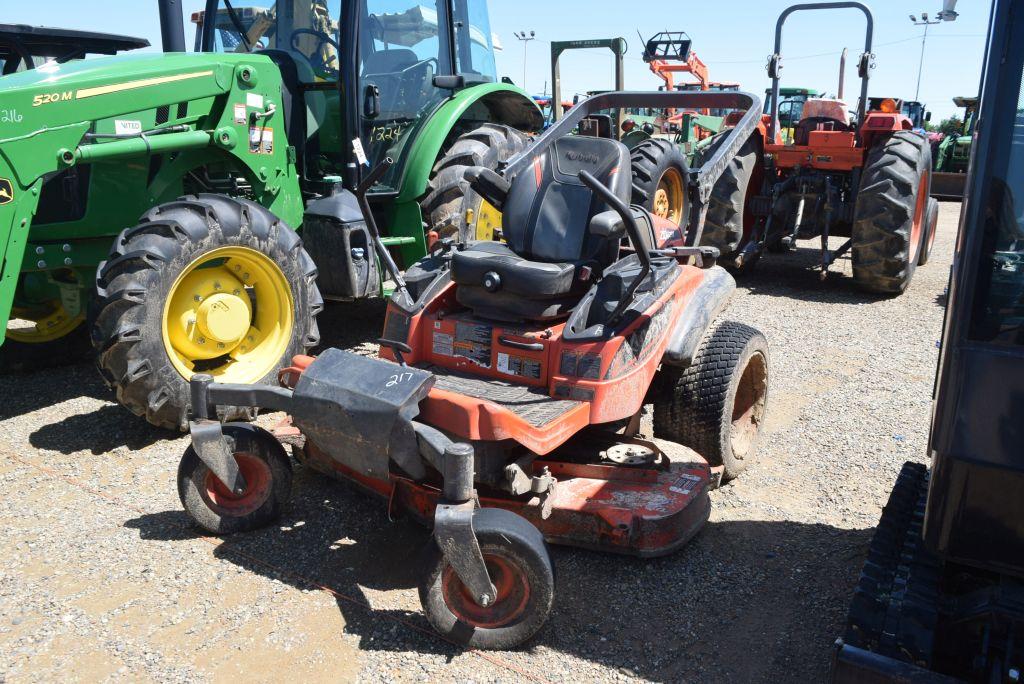 KUBOTA ZD1211 ROPS ZERO TURN MOWER 1764HRS. WE DO NOT GAURANTEE HOURS