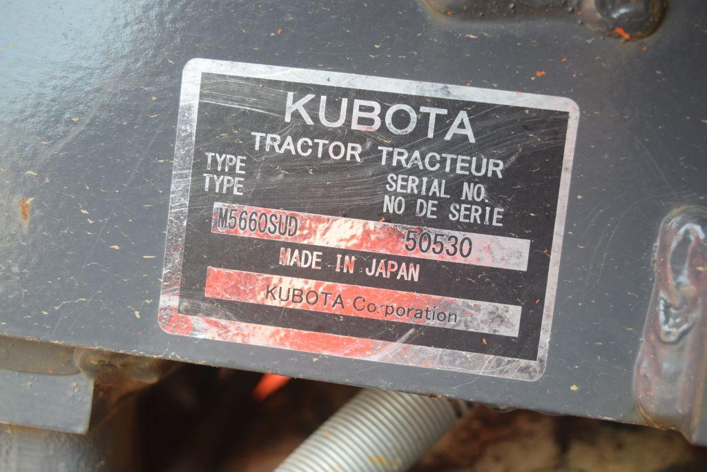 KUBOTA M5660SU CANOPY 4WD W/ LDR BUCKET