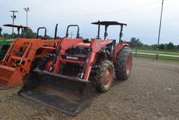 KUBOTA M6800 UTILITY SPECIAL CANOPY 4WD W/ LDR BUCKET 411HRS (WE DO NOT GUARANTEE HOURS)