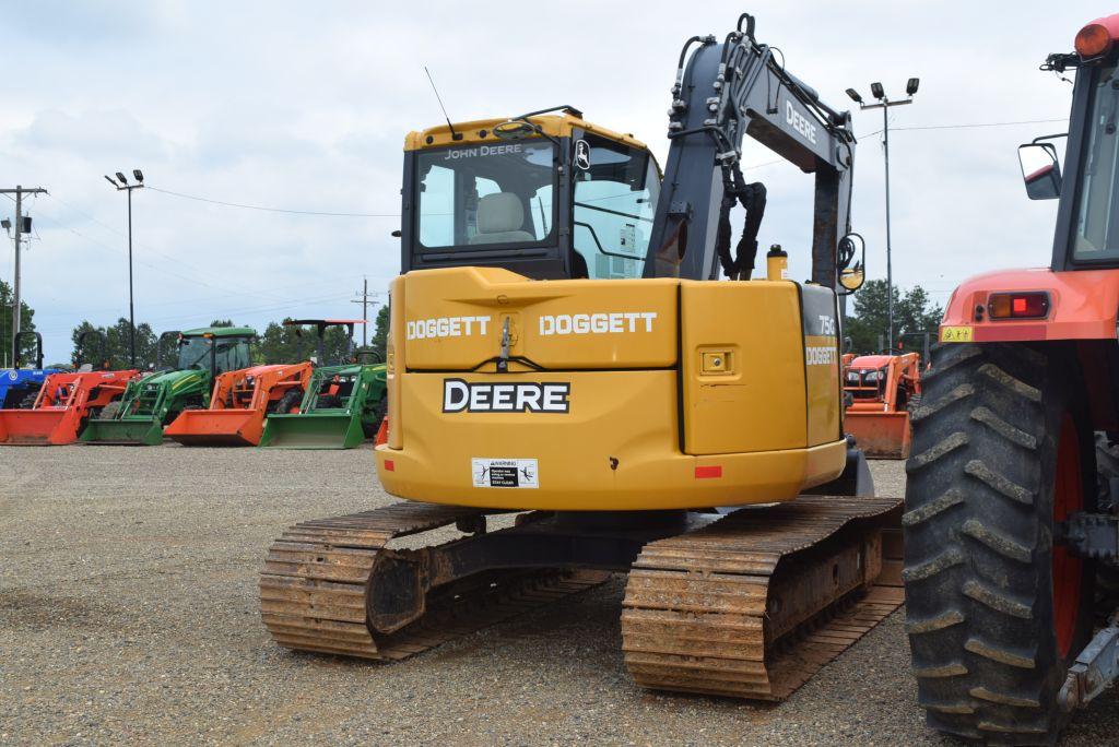 2018 JD 75G EXCAVATOR 4355HRS (WE DO NOT GUARANTEE HOURS)