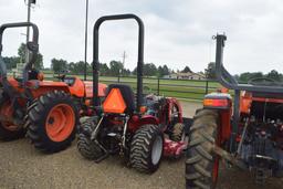 MAHINDRA MAX 25 ROPS 4WD W/ LDR BUCKET AND BELLY MOWER