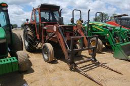HESTON 80-90 2WD C/A W/ LDR AND HAY FORKS 4416 HRS. WE DO NOT GAURANTEE HOURS