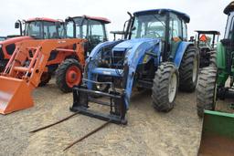 NH T5060 C/A 4WD W/ LDR AND HAY FORKS