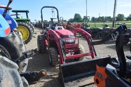 MAHINDRA 26XL 4WD ROPS W/ LDR AND BUCKET 306HRS. WE DO NOT GAURANTEE HOURS
