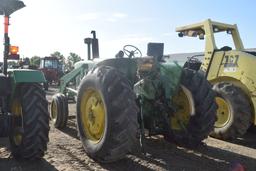 JD 4020 2WD W/ LDR AND HAY FORKS