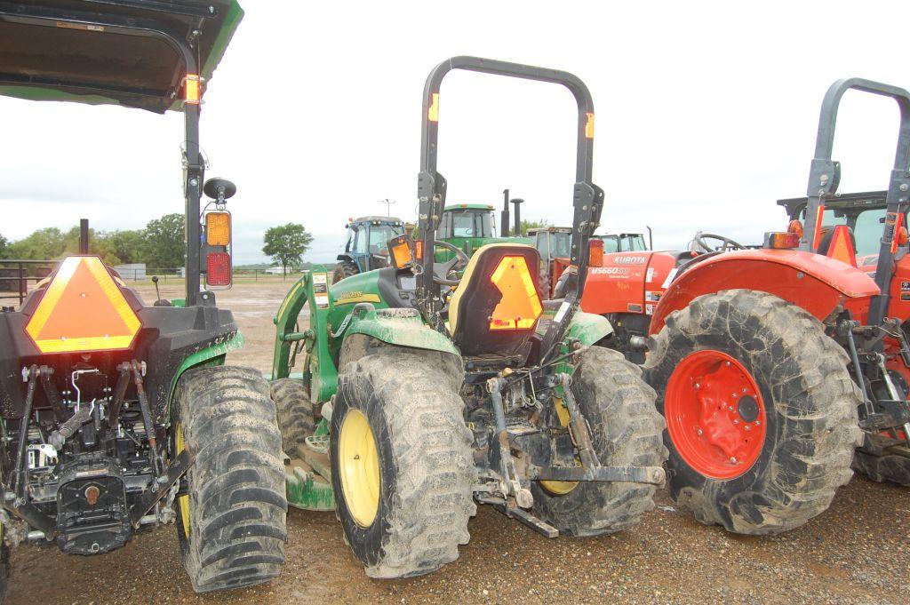 JD 3120 4WD ROPS W/ LDR AND BUCKET AND BELLY MOWER