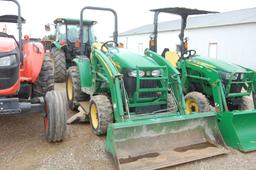 JD 3120 4WD ROPS W/ LDR AND BUCKET AND BELLY MOWER