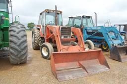 MF 699 2WD C/A W/ LDR AND BUCKET 4735HRS. WE DO NOT GAURANTEE HOURS