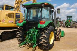 JD 5065E C/A 4WD W/ LDR AND BUCKET 754HRS. WE DO NOT GAURANTEE HOURS