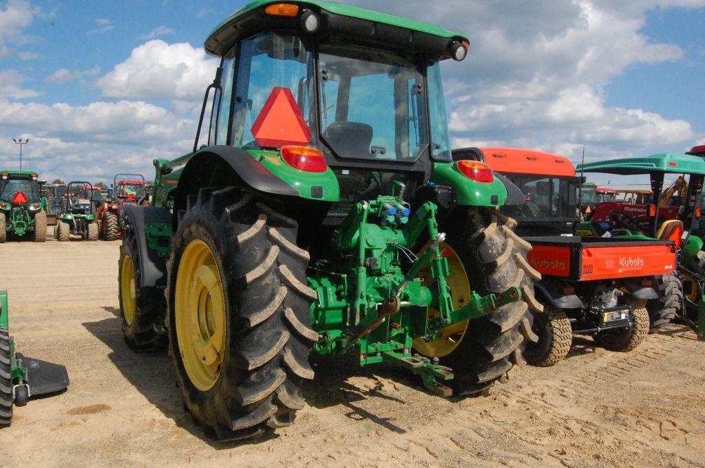 JD 6100D 4WD C/A W/ LDR AND HAY FORKS 1359HRS. WE DO NOT GAURANTEE HOURS