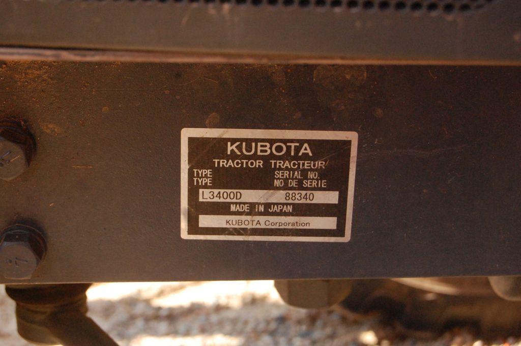 KUBOTA L3400 ROPS 4WD W/ LDR BUCKLET
