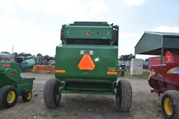 JD 459 MEGAWIDE PLUS NET WRAP ROUND BALER W/ SHAFT AND MONITOR