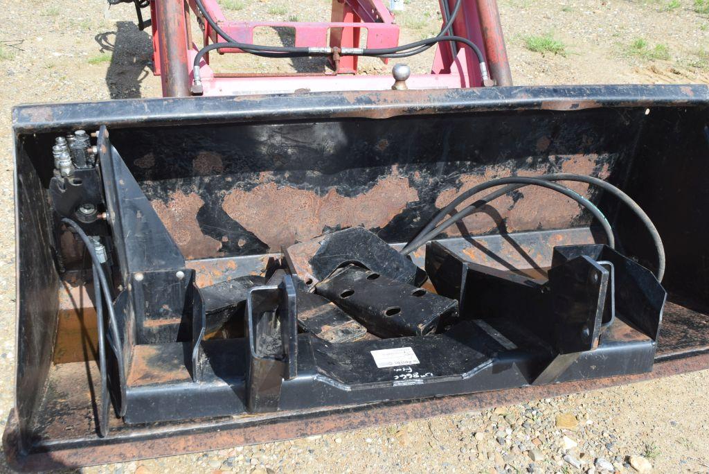 MF 1036 LOADER W/ BRACKETS AND BUCKET