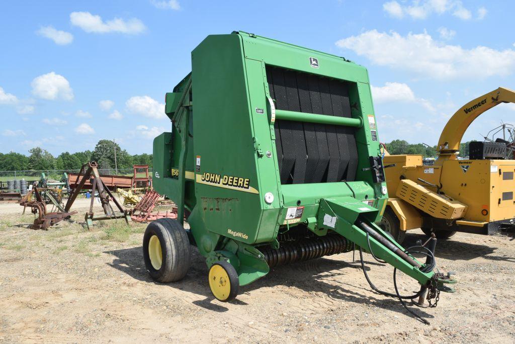 JD 567 MEGA WIDE NET RAP ROUND BALER W/ SHAFT AND MONITOR