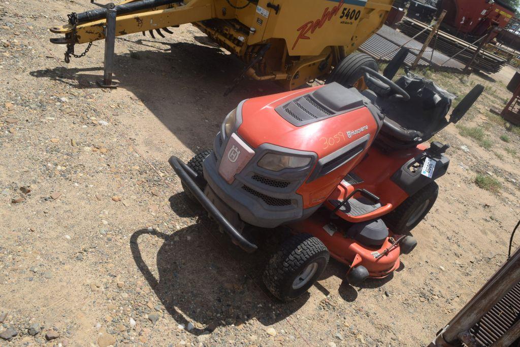 HUSQARNA 24K48 RIDING MOWER RUNS GOOD