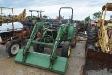 JD 4710 ROPS 4WD W/ LDR BUCKET SALVAGE