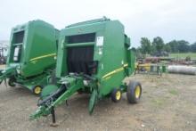 JD 459E NET WRAP ROUND BALER W/ SHAFT AND MONITOR