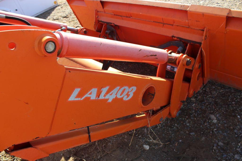 KUBOTA LA1403 LOADER ASSEMBLY W/ BUCKET