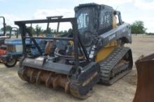 JD 333G RUBBER TRACK SKID STEER W/MULCHER