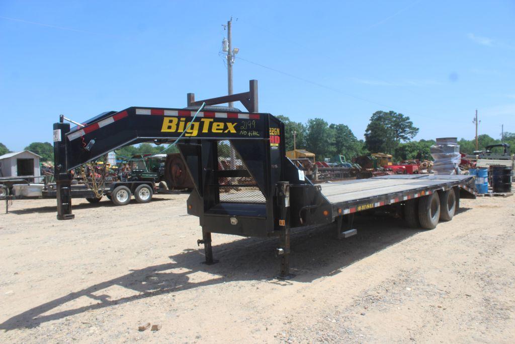 BIG TEX 22' GOOSENECK TRAILER NO TITLE
