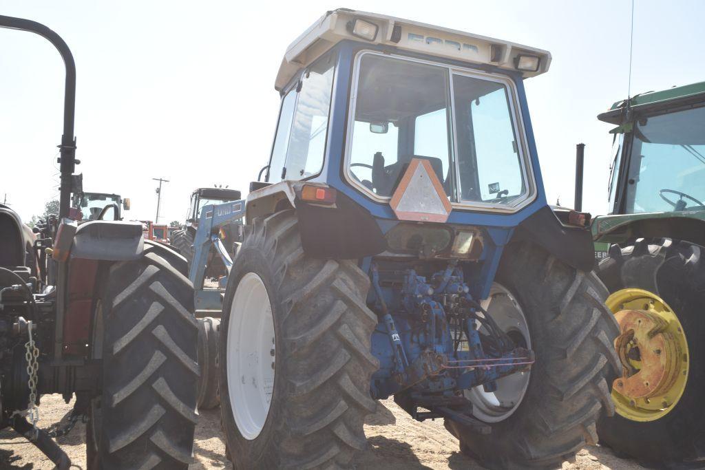 FORD 6610 2WD C/A W/ LDR AND HAY FORK