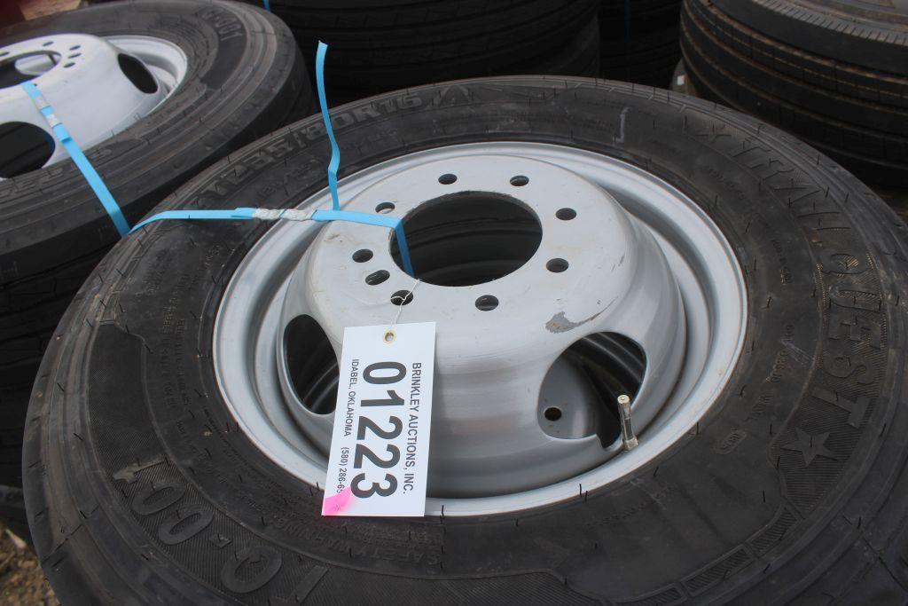 235/80 R16 4CT WHEELS AND TIRES DUALLY