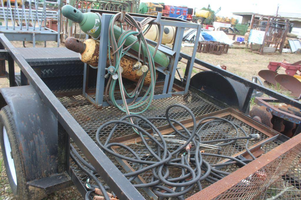 BP WELDING TRAILER W/TOOL BOX AND TORCH SET UP W/TITLE
