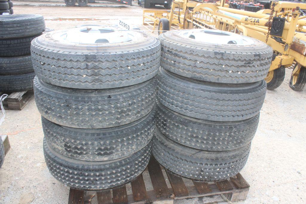 PALLET OF TRAILER TIRES