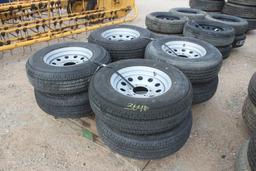 PALLET OF TRAILER TIRES