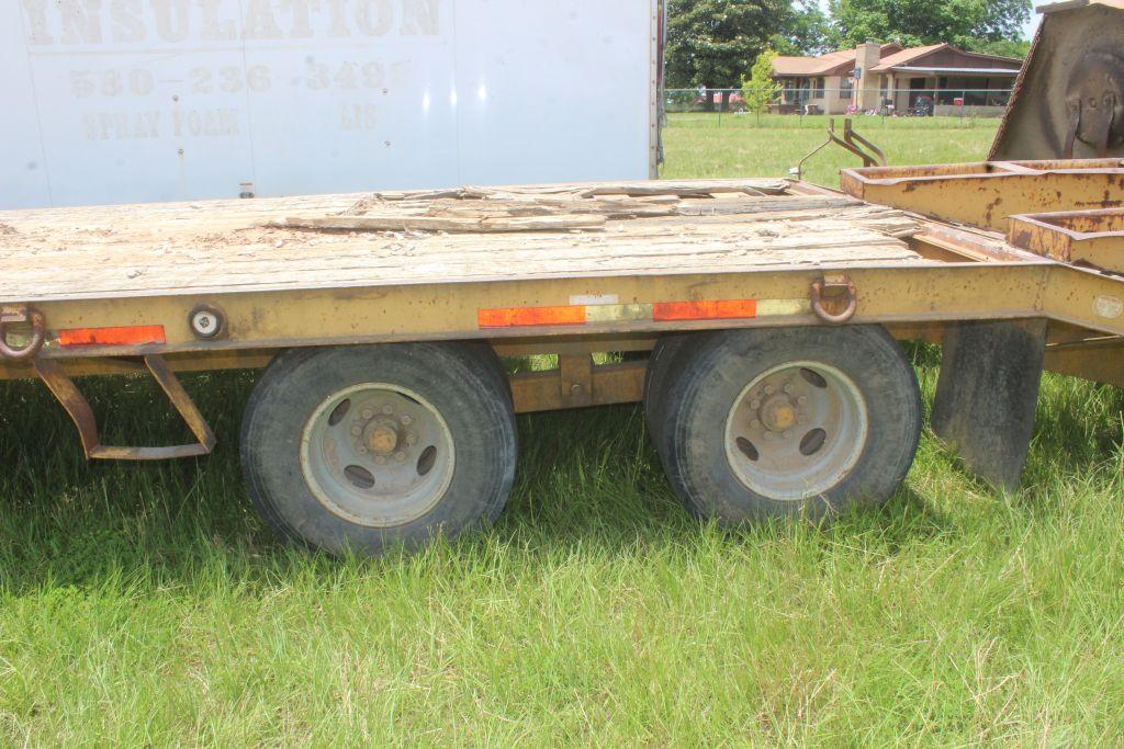 BELSHE PINTLE HITCH TRAILER W/ RAMPS NO TITLE