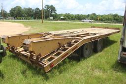 BELSHE PINTLE HITCH TRAILER W/ RAMPS NO TITLE