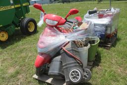 BALY Z4500T-7 SCOOTER, ASSORTED PARTS, SAND BLASTER