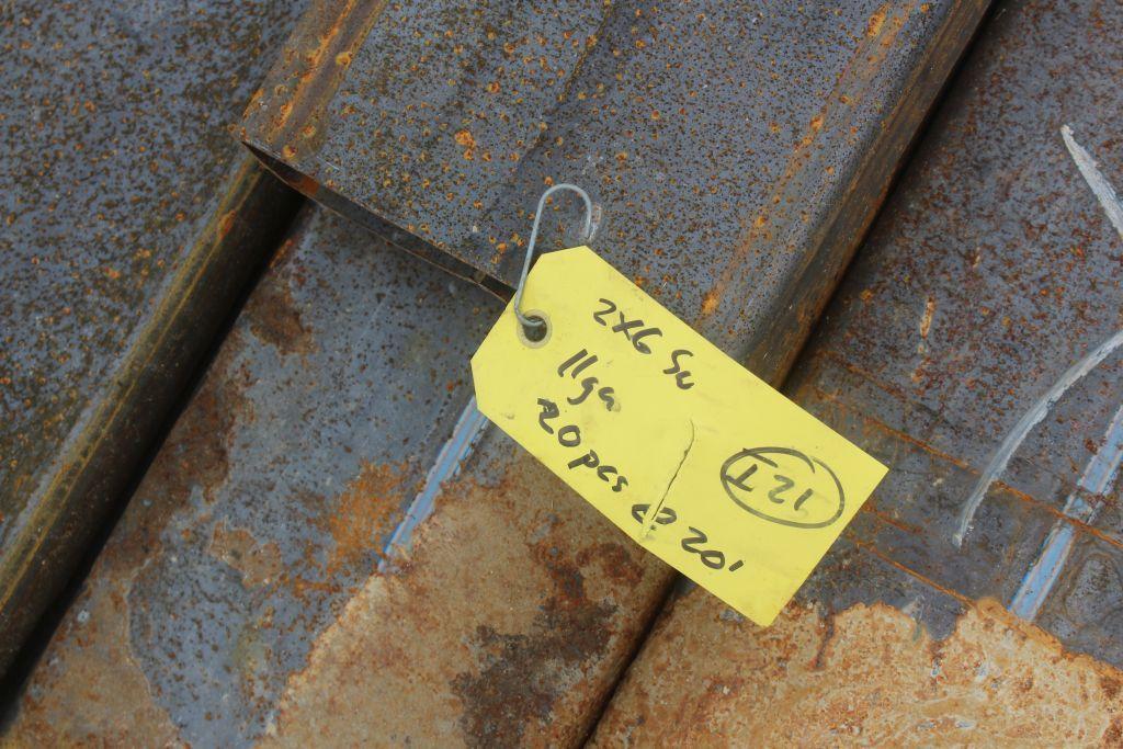 2X6 REC TUBING 25CT
