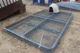 10X10 DOG KENNEL W/IGLOO DOG HOUSE