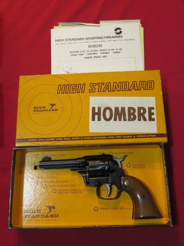 High Standard Hombre 9300 .22LR revolver, like new in box , tag#6065