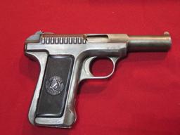 Savage Auto model 1917 32acp semi auto pistol, extra mag, reproduction box