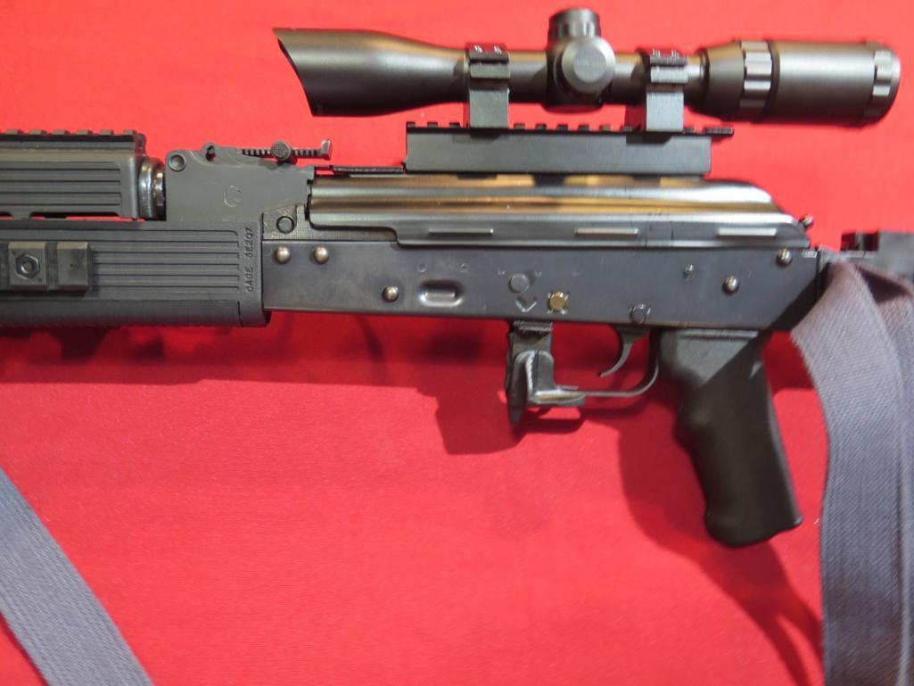IO Inc AK47 7.62x39cal semi auto, folding but/t stock, mag, release, foregr