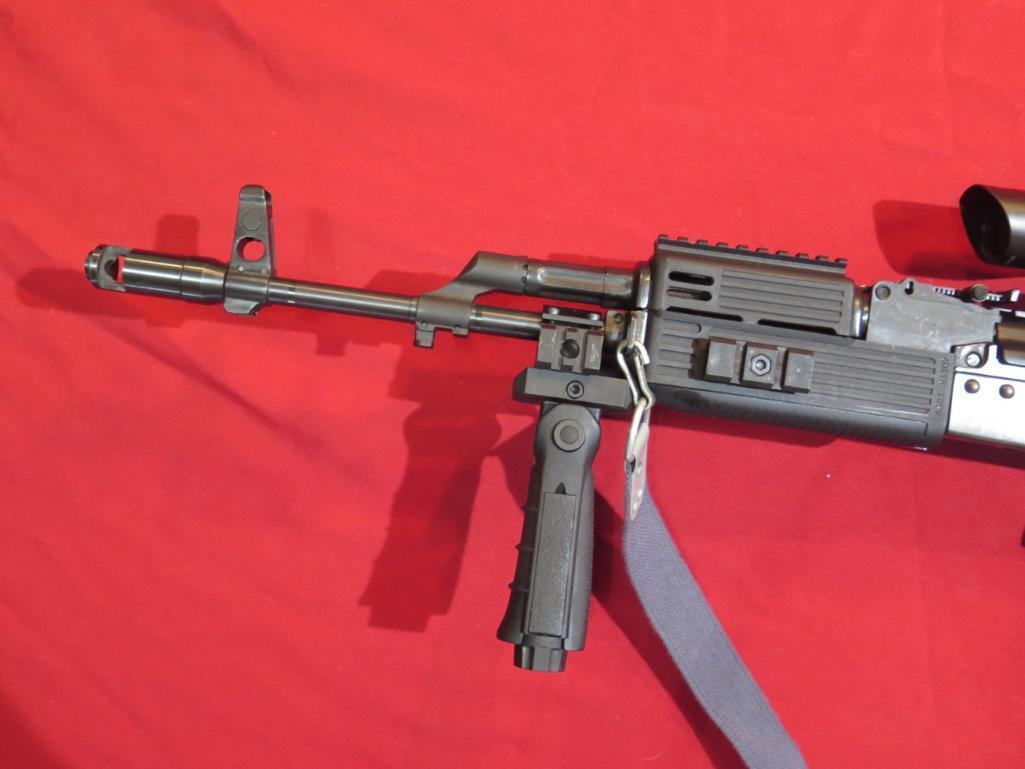 IO Inc AK47 7.62x39cal semi auto, folding but/t stock, mag, release, foregr