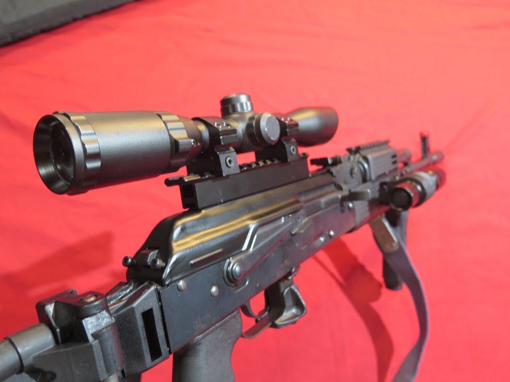 IO Inc AK47 7.62x39cal semi auto, folding but/t stock, mag, release, foregr