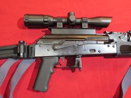 IO Inc AK47 7.62x39cal semi auto, folding but/t stock, mag, release, foregr